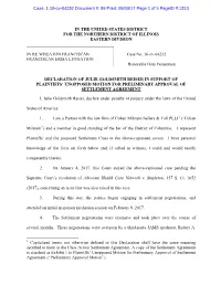 Declaration of Julie Goldsmith Reiser in Support of Plaintiffs’ Unopposed Motion for Preliminary Approval of Settlement Agreement