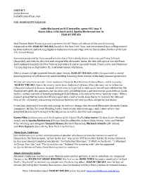 For Immediate Release