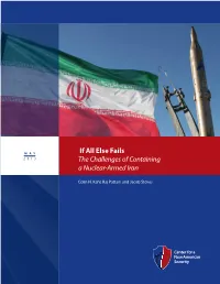 If All Else Fails: the Challenges of Containing a Nuclear-Armed Iran