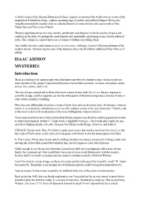 ISAAC ASIMOV MYSTERIES Introduction