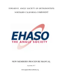 New Members Procedure Manual