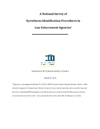 A National Survey of Eyewitness Identification Procedures in Law