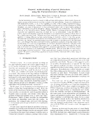 Experts' Understanding of Partial Derivatives Using the Partial