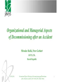 M.Bozik (Org and Managerial Aspects of Decom) [Compatibility Mode]
