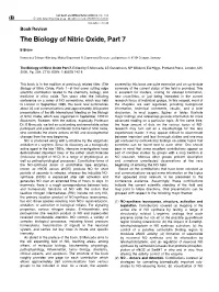The Biology of Nitric Oxide, Part 7