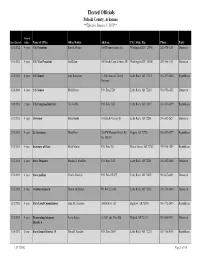 2013 Complete List of Elected Officials Pulaski County.Xlsx