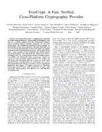 A Fast, Verified, Cross-Platform Cryptographic Provider