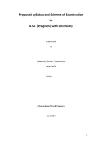 B.Sc. (Program) with Chemistry