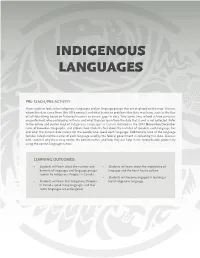 Indigenous Languages