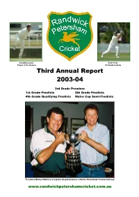 Third Annual Report 2003-04