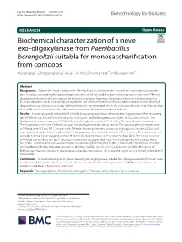 Biochemical Characterization of a Novel Exo-Oligoxylanase From