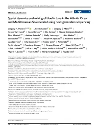 Spatial Dynamics and Mixing of Bluefin Tuna in the Atlantic Ocean and Mediterranean Sea Revealed Using Next‐Generation Sequenc