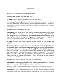 1 Switzerland Michael O'leary Interviewed