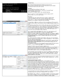 DVR Network Setup