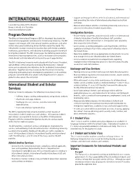 International Programs 1