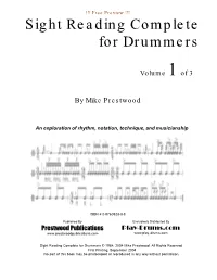 Sight Reading Complete for Drummers