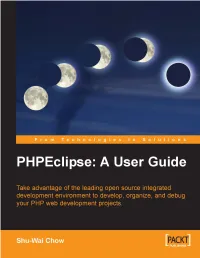 Phpeclipse: a User Guide