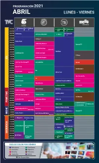 Programación Abril