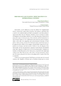 Performance and Diaspora: Irish Theatre in Its International Contexts