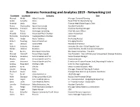 Business Forecasting and Analytics 2019