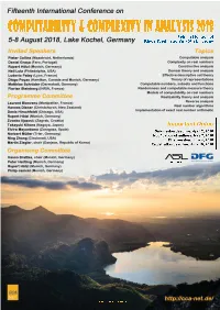 CCA 2018 Abstract Booklet