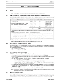 ENR 1.2 Visual Flight Rules