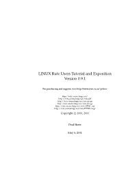 LINUX Rute Users Tutorial and Exposition Version 0.9.1