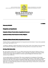 Resignations and Appointments