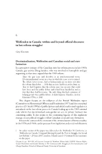 6 Wolfenden in Canada: Within and Beyond Official Discourse in Law