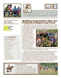 Building Communities That Are Fostered in Respect and Trust