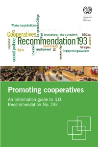 Promoting Cooperatives