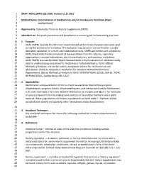 Standard Format for AOAC Standard Method Performance Requirement