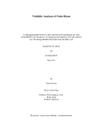 Visibility Analysis of Oahu Heiau