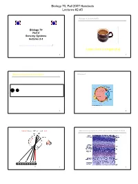 Biology 70, Fall 2007 Handouts Lectures #2-#3 1