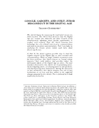 Juror Misconduct in the Digital Age
