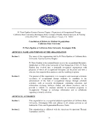 Pi Theta Epsilon-Gamma Gamma Chapter • Department Of