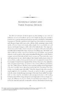 Reference Genres and Their Finding Devices," in Too