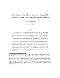 Incentive Compatible Extraction Under Environmental Circumscription