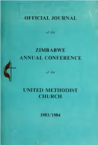 Official Journal of the Third Session of the Zimbabwe Annual Conference