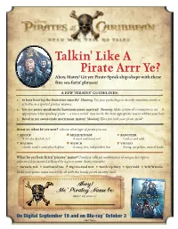 Talkin' Like a Pirate Arrr