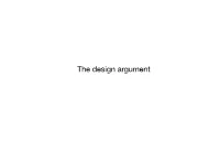 The Design Argument
