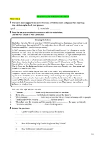 29 READING and WRITING SECTION PRACTICE 1 1.Goal