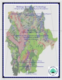 Blekinge Institute of Technology European Spatial Planning and Regional Development
