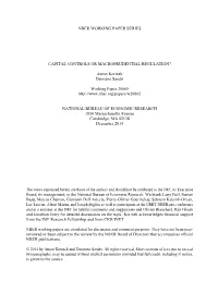 Capital Controls Or Macroprudential Regulation?