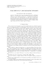 Julia Sets on ℝℙ² and Dianalytic Dynamics