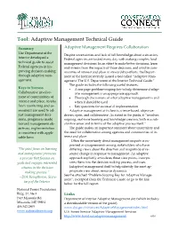 Adaptive Management Technical Guide