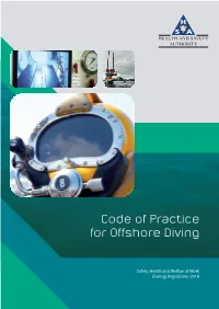 Code of Practice for Offshore Diving