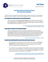 FACT Sheet: How Rogue Nations & Sanctioned Groups Use