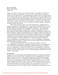 Proposal (Research Statement)