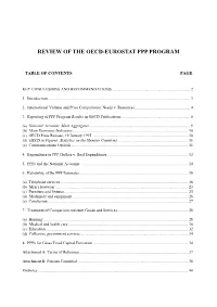 Review of the Oecd-Eurostat Ppp Program